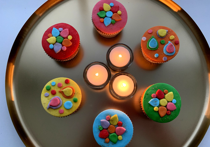 Onze Divali-cupcakes