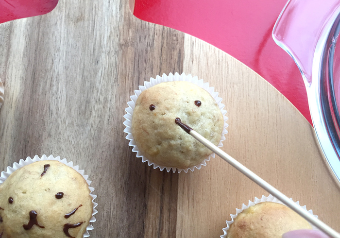 Mini bananen cupcakes 14