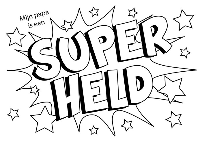 Kleurplaat vaderdag 2013