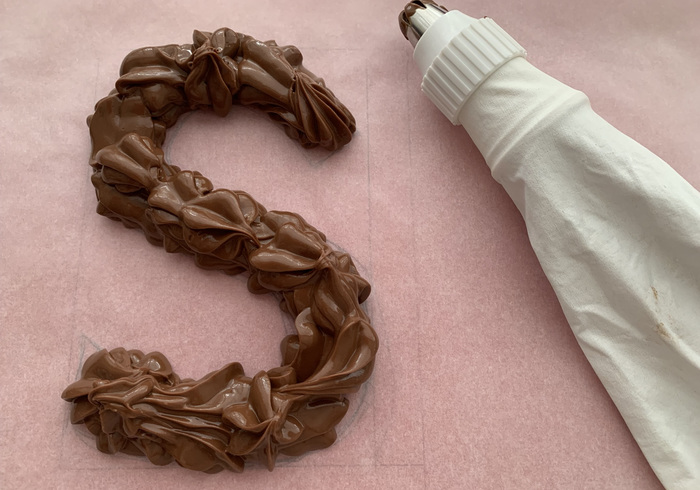 Homemade chocolade letter 14