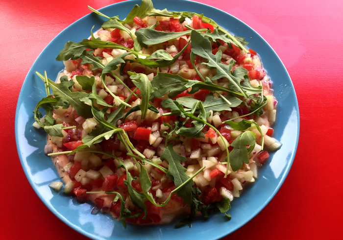 Halloumi salade home