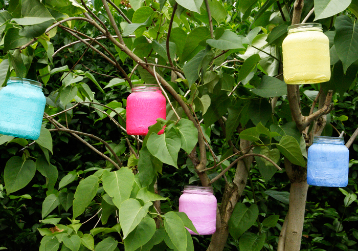 Cheerful garden lights home