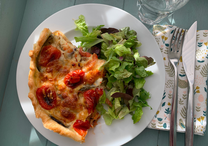Aubergine quiche 20