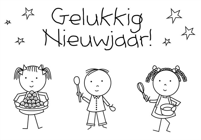 Kleurplaat nieuwjaar 2019