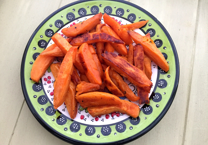 Sweet potato oven chips home