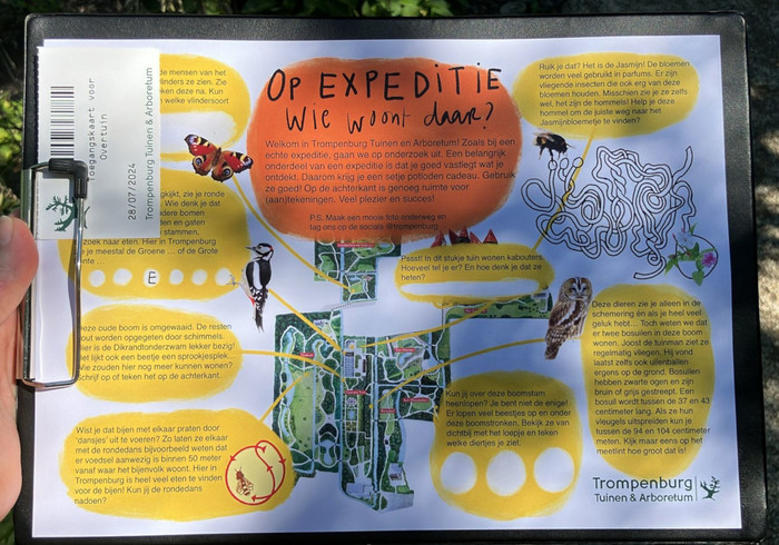 Trompenburg tuinen speurtocht homepage