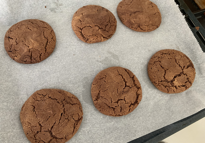 Dubbel choc .pindakaas koekjes 10