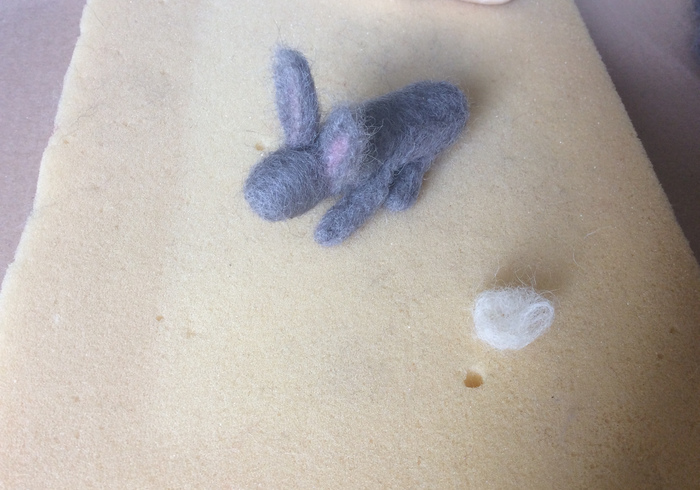 Needle felt bunny 16