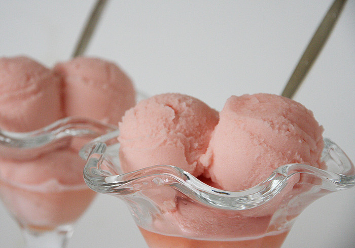 Watermeloen sorbet sidepicll