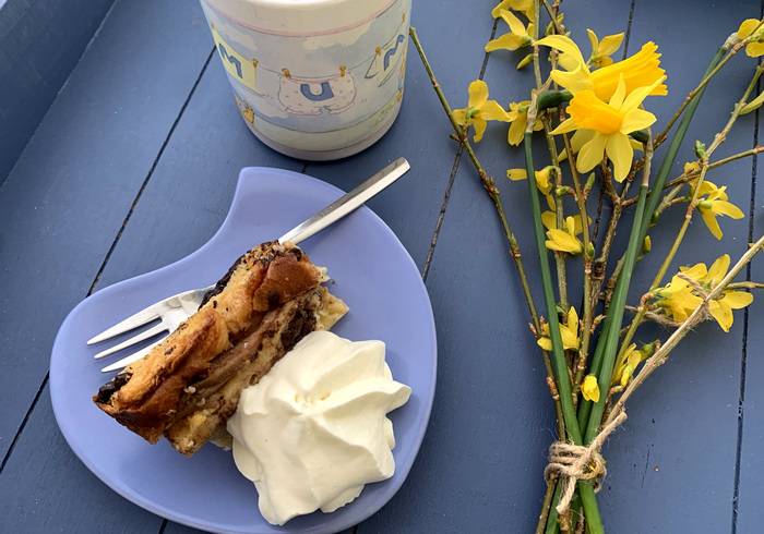 Peer chocolade brioche home