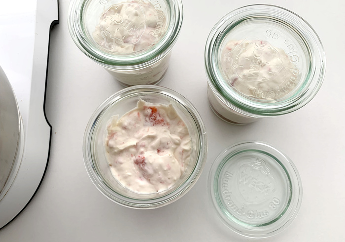 Strawberry and cream jars 09