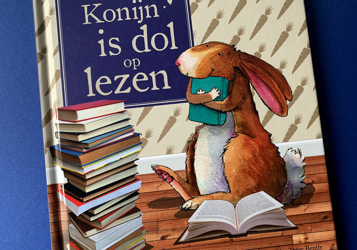 Konijn is dol op lezen homepage