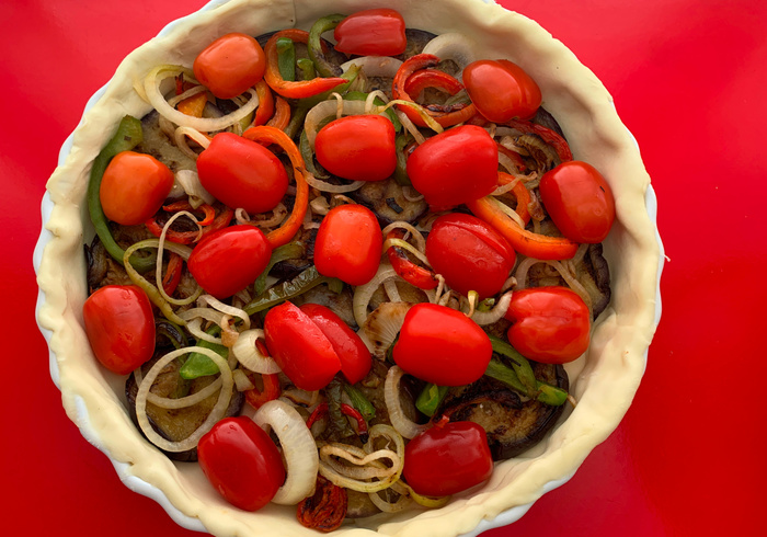 Aubergine quiche 12