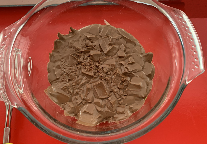 Homemade chocolade letter 05
