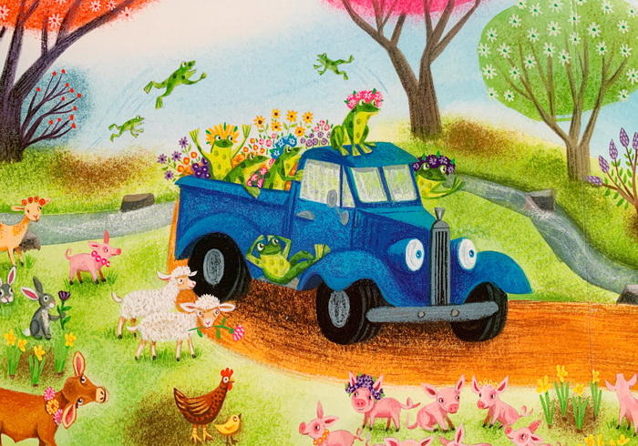 Little blue trucks springtime 03