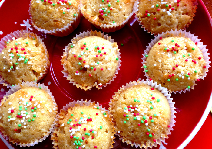 Mini witte chocolade muffins 10