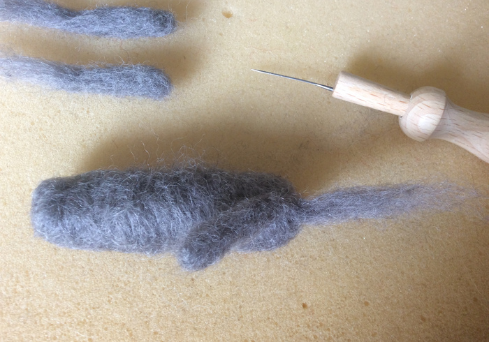 Needle felt bunny 10