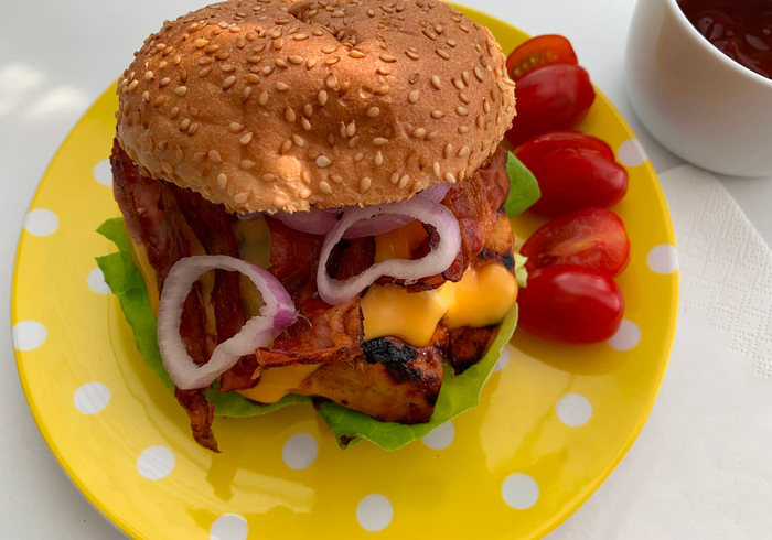 Bbq chicken burger homepage