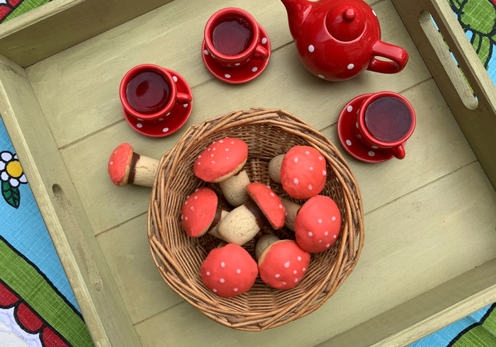 Paddenstoel koekjes sidepicll