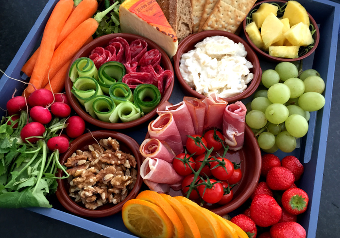 Crudite plank sidepic