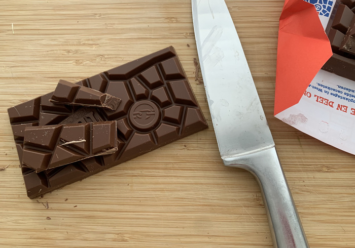 Homemade chocolade letter 03