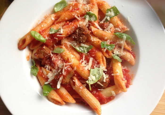 Pasta chipolata sidepicll