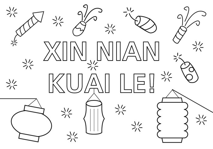 Kleurplaat chinees nj 2021