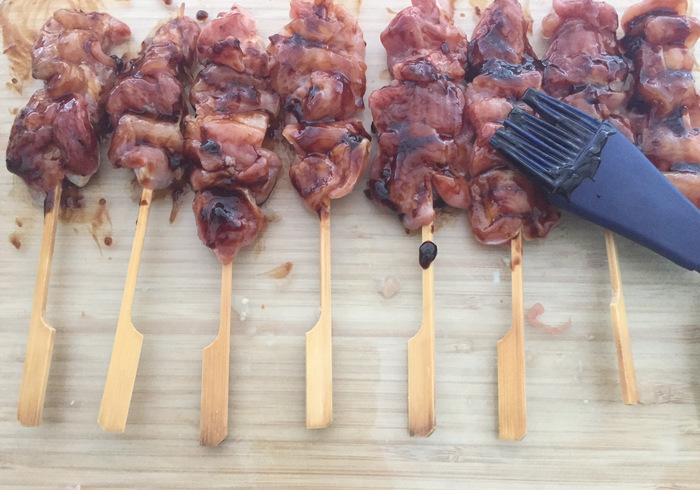 Teriyaki chicken skewers 14