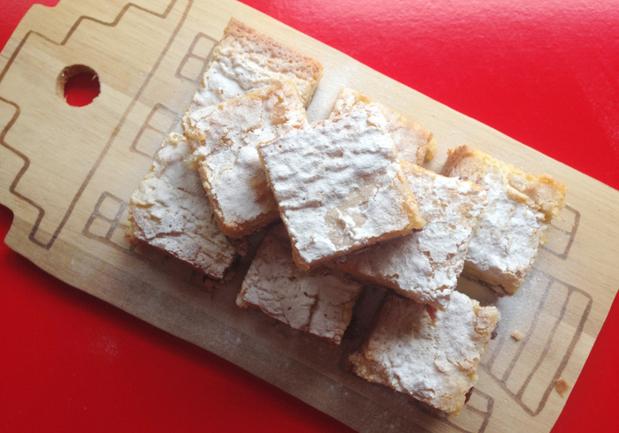 Cranberry blondies home