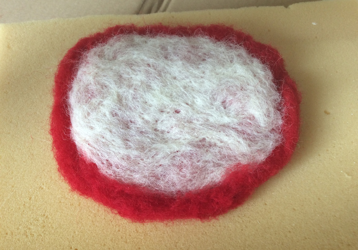 Felting a toadstool 05