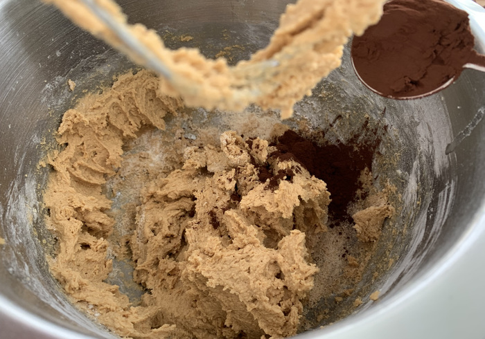 Dubbel choc .pindakaas koekjes 04