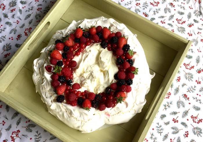Meringue christmas wreath home
