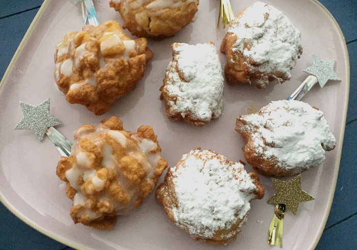 Appel fritter home