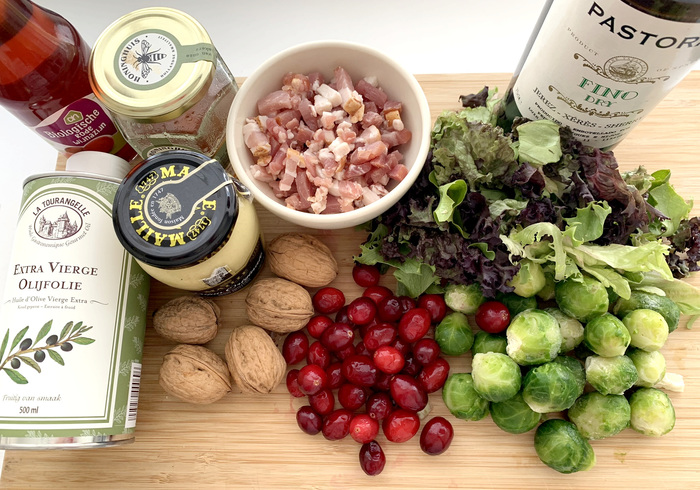 Bacon sprout salad sidepic
