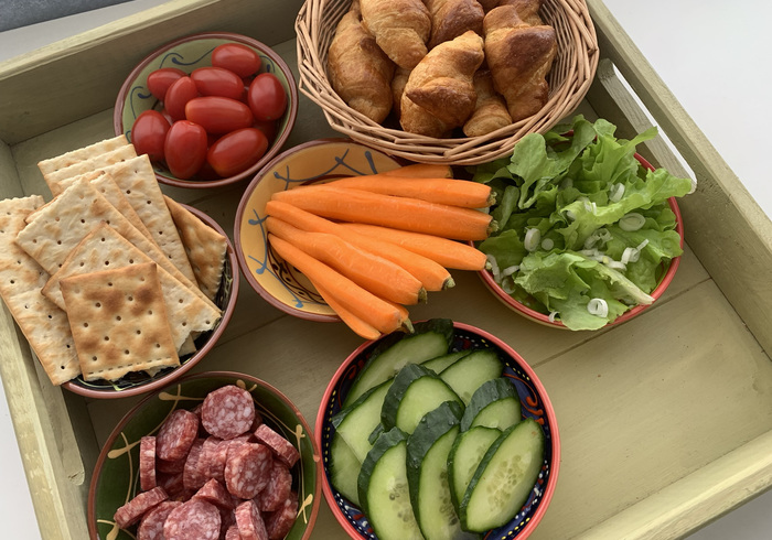 Summer crudite platter 26