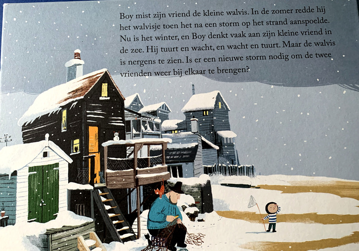 Kleine walvis in de winter sidepicll