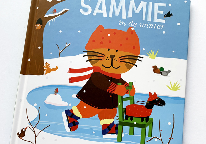 Sammie in de winter sidepic