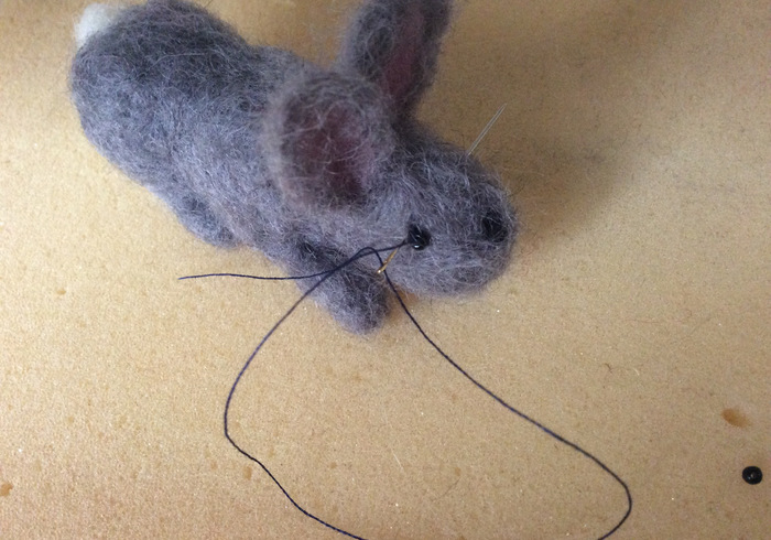 Needle felt bunny 22