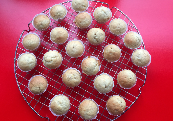 Mini bananen cupcakes 13