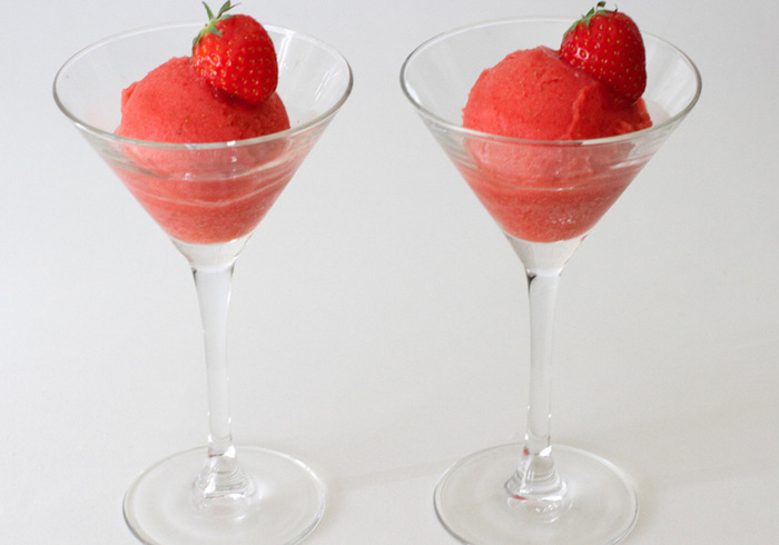 Strawberry sorbet 09