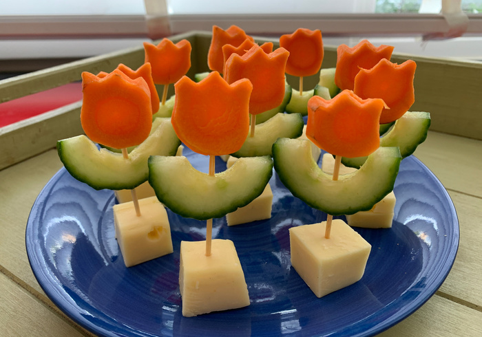 Koningsdag tulpen sidepicll