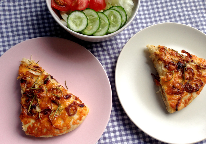 Flatbread bacon cheddar ui home