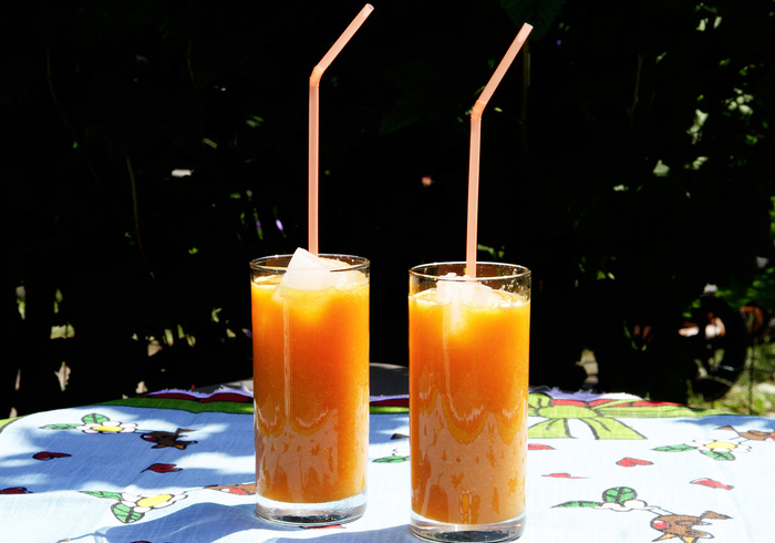 Carrot smoothie home