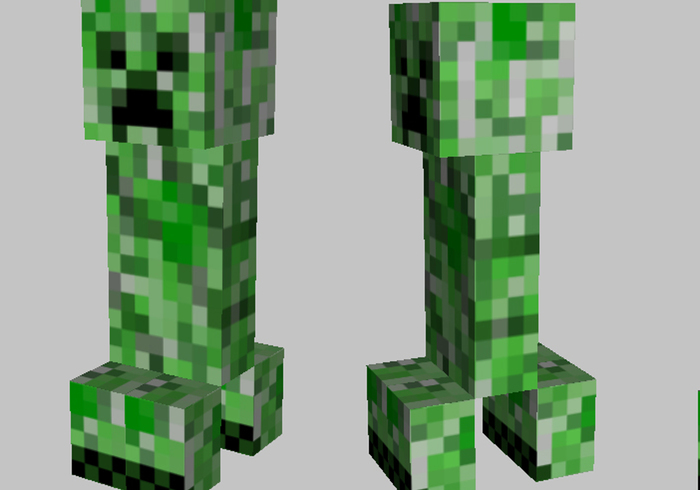 Minecraft creeperll sidell