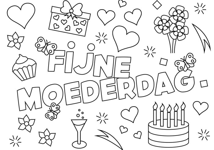 Kleurplaat moederdag 2015