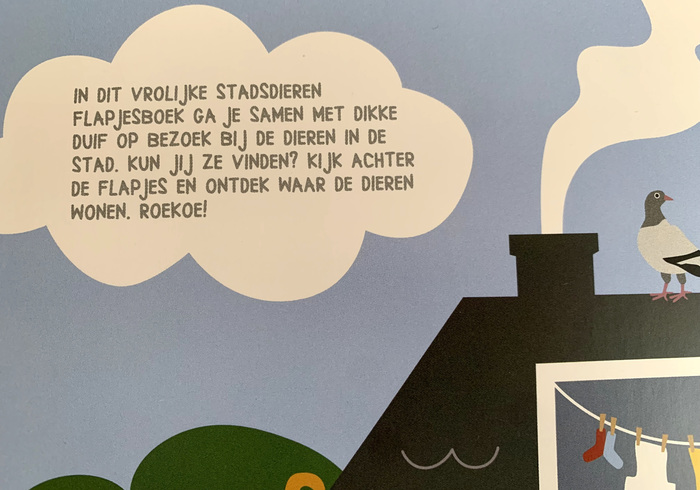 Het vrolijke stadsdieren flapjesboek sidepic