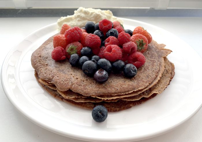 Chocolade pannenkoeken home