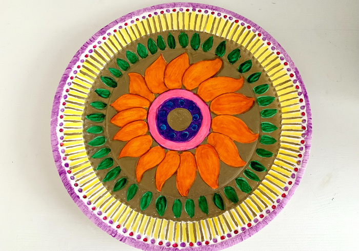 Rangoli tekenen home