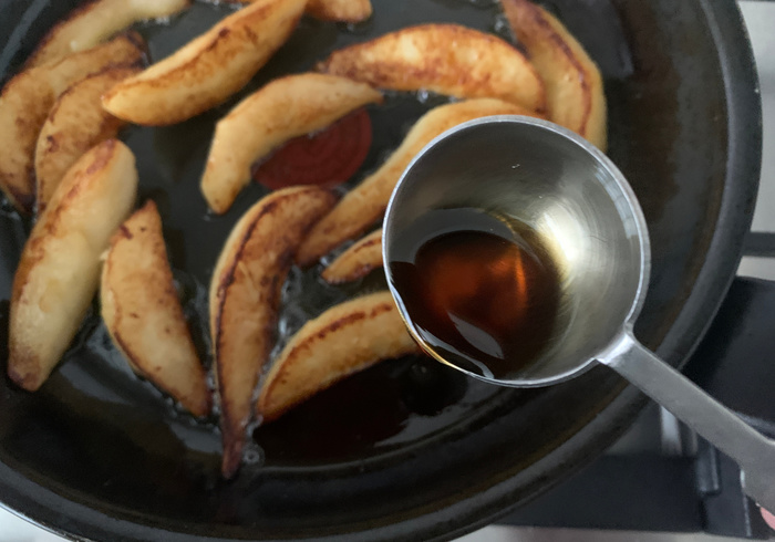 Karnemelk pannenkoeken met peren 05