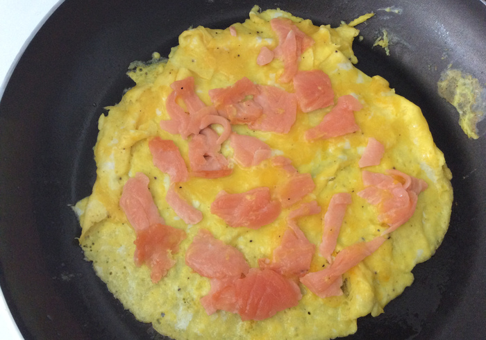 Omelette saumon fume 04